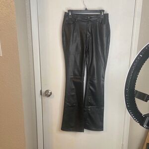 Forever 21 Black Faux Leather Pants